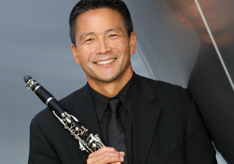 Burt Hara with clarinet