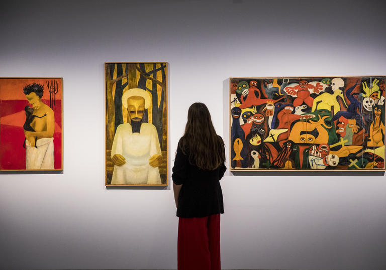 Into the Night: Cabarets and Clubs in Modern Art, Barbican Art Gallery. Getty Images, photo by Tristan Fewings