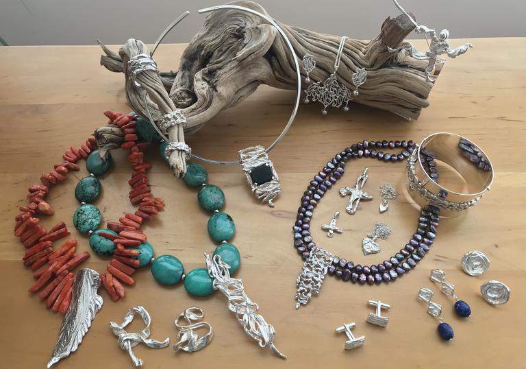 A selection of jewellery by Linnet Dawson