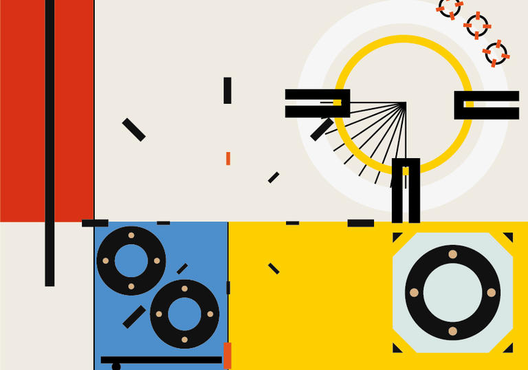 Artwork for the Bauhaus 100th concert