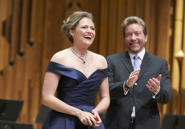 Samantha Clarke, 2019 Gold Medal winner, receiving applause