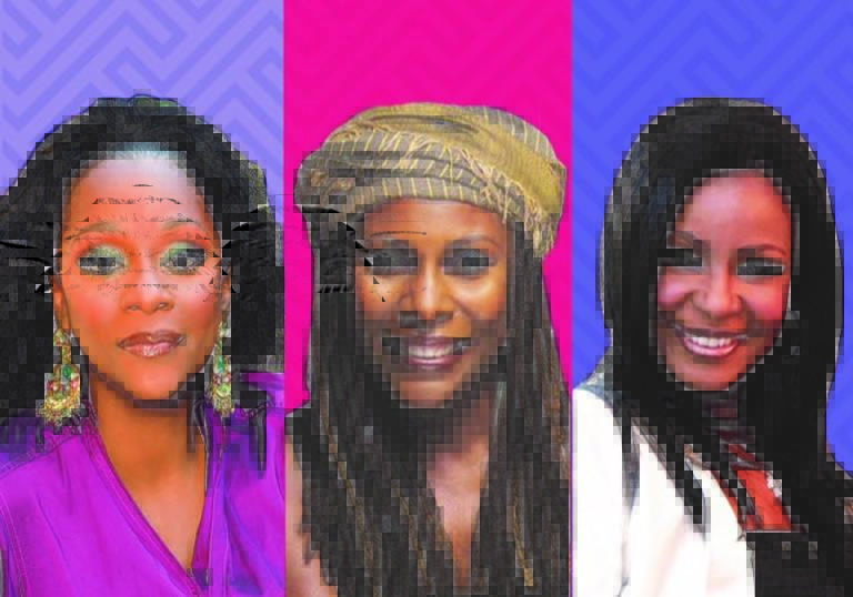 A composite image of Brenda Russell, Regina Belle and Angela Winbush