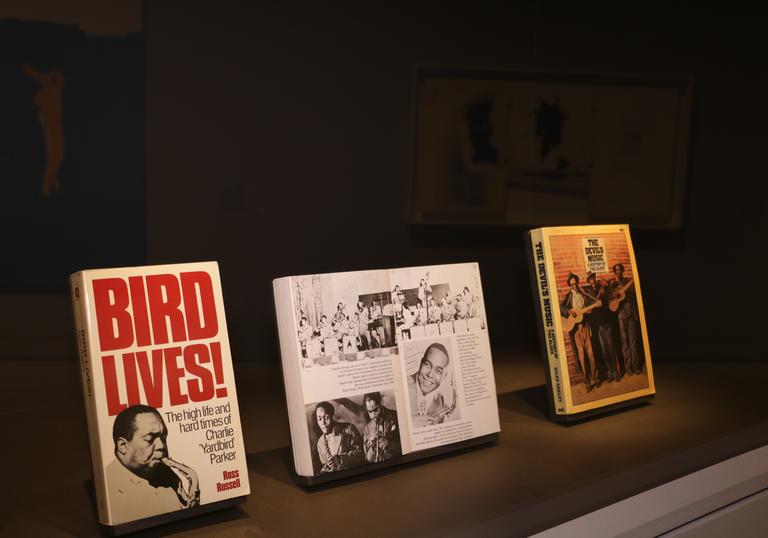 Basquiat bookshelves