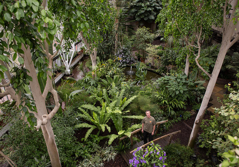 Neil Anderson in the Barbican Conservatory