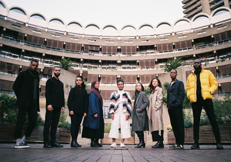 The Afterparti* team posing for a photo at the Barbican