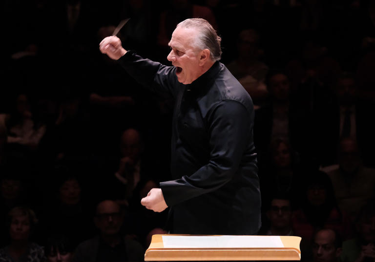 Mark Elder conducting with great passion