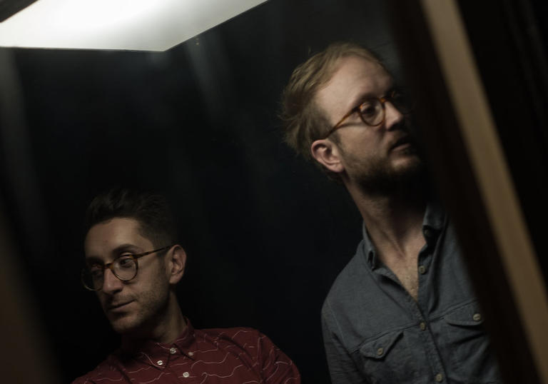 Giacomo Smith and Dave Archer posing moodily