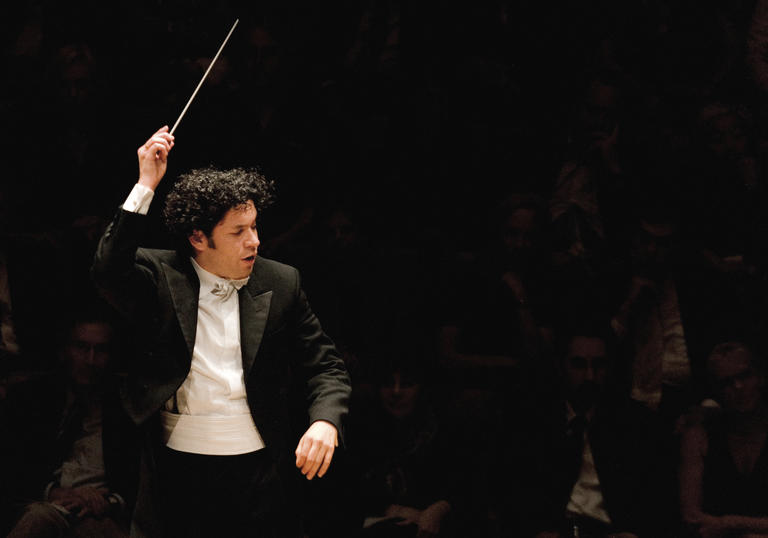 Gustavo Dudamel conducting