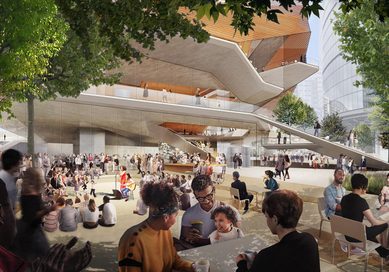 Centre for Music - entry plaza concept design