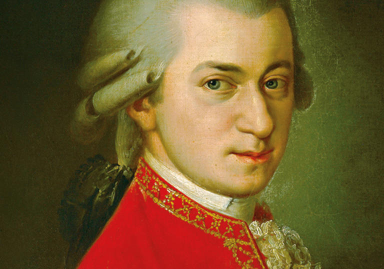A portrait of Mozart