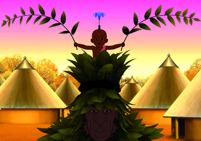 still from Kirikou and the Men and the Women