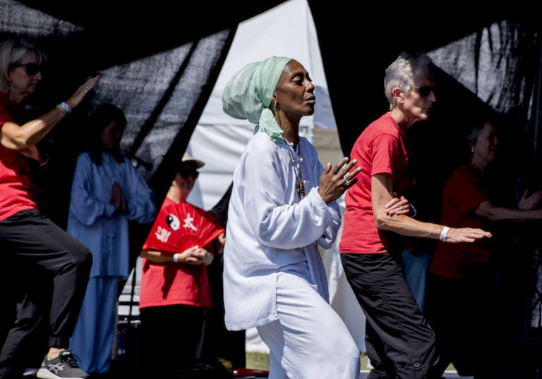 Participants at Walthamstow Garden Party 2018