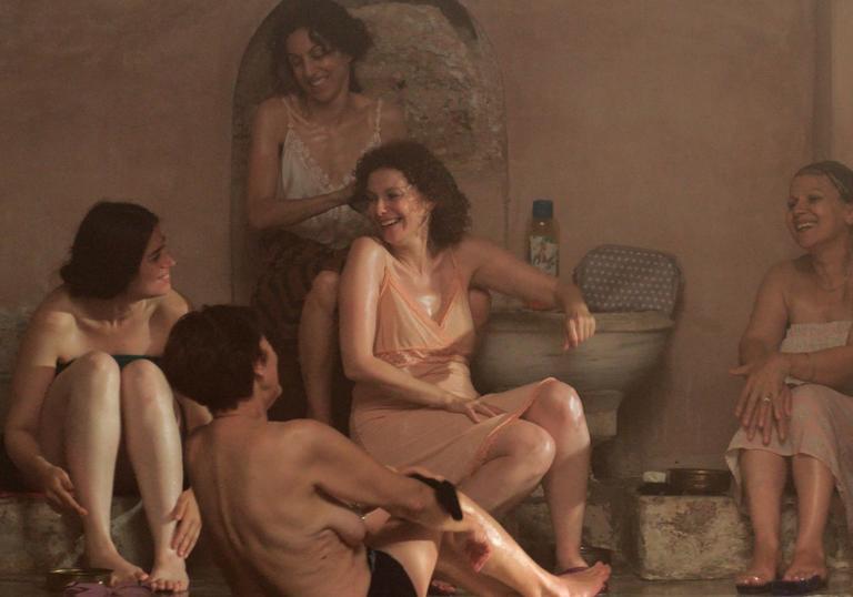 women in a turkish bath