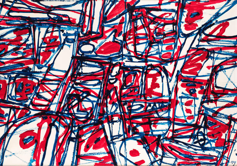 A Jean Dubuffet painting 