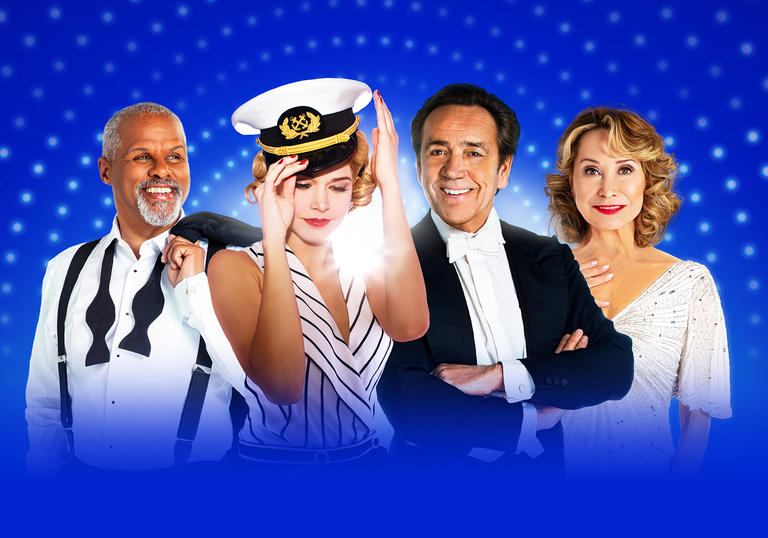 Gary Wilmot, Sutton Foster, Robert Lindsay and Felicity Kendal in Anything Goes