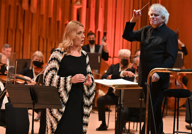 Sir Simon Rattle with Magdalena Kožená