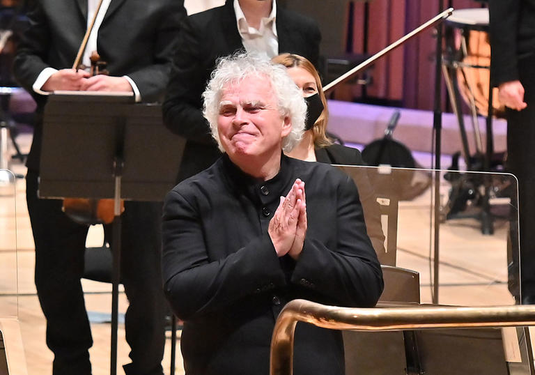 Sir Simon Rattle with London Symphony Orchestra