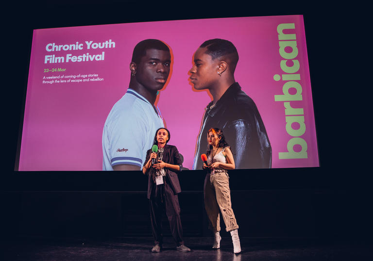 Barbican Young Programmers on stage in the cinema