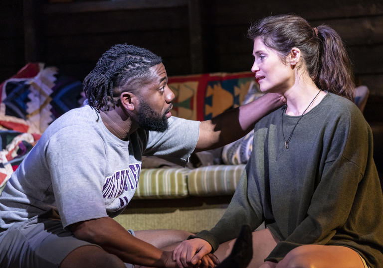 Walden - Fehinti Balogun (Bryan), Gemma Arterton (Stella) on stage in Walden