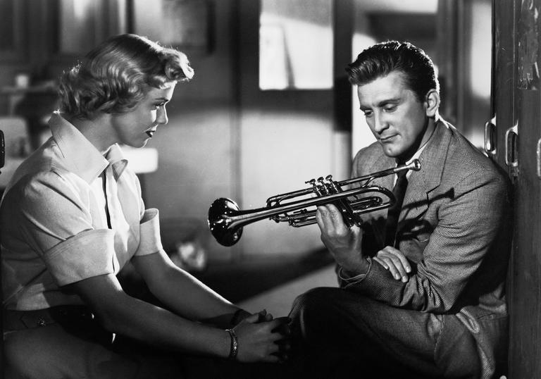 A still from Young Man with a Horn, starring Kirk Douglas
