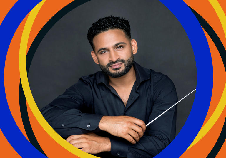 Photo of conductor Jordan De Souza