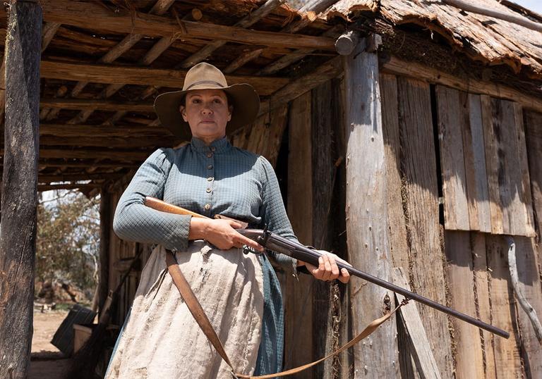 A still from The Drover's Wife