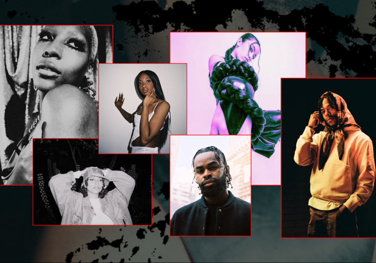 A composite image of the artists