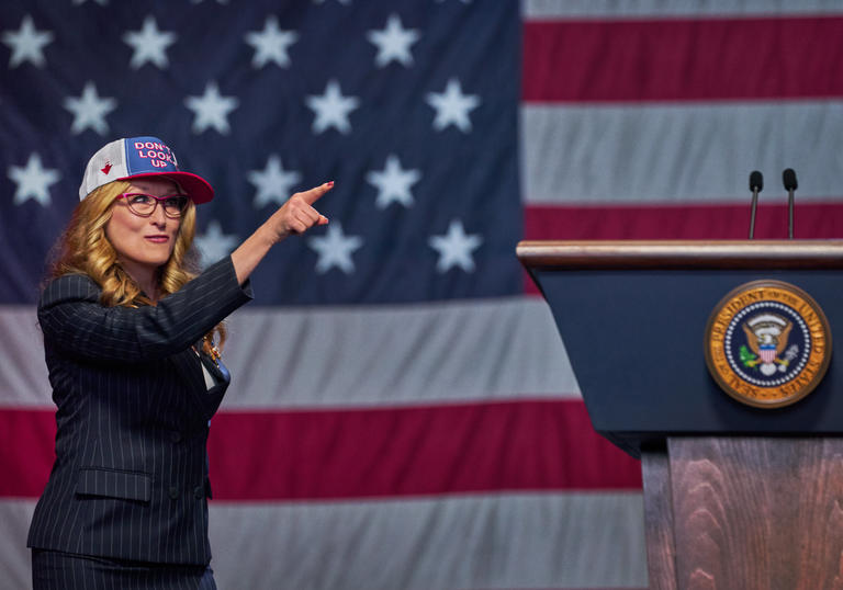 A still of Meryl Streep in Don't Look Up