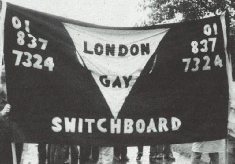 Pride flag for Gay Switchboard