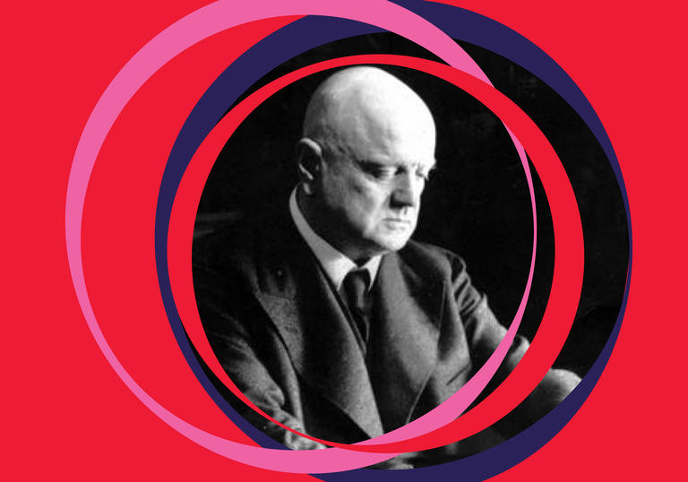 Black and white photo of Jean Sibelius