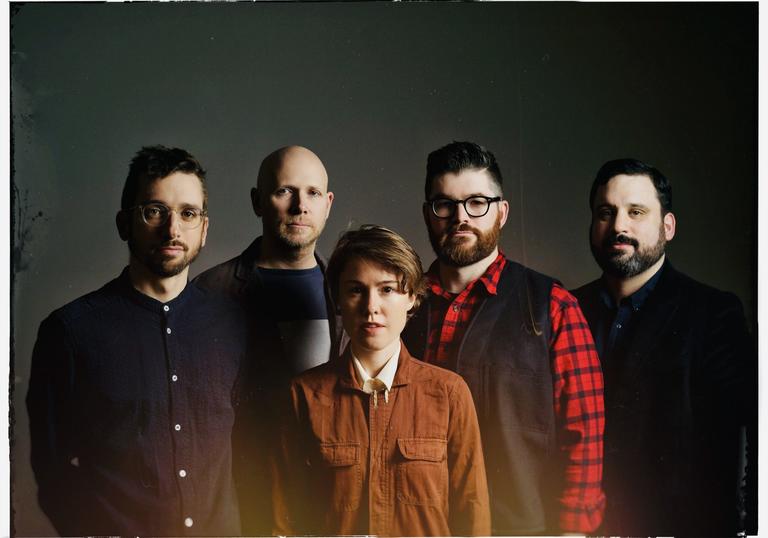 Photo of Sō Percussion with Caroline Shaw