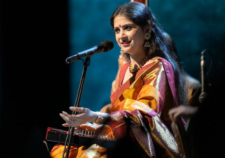 Photograph of Indian classical Khayal vocalist, Kaushiki Chakraborty