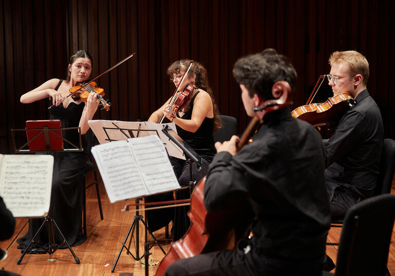 Guildhall School string musicians in chamber ensemble