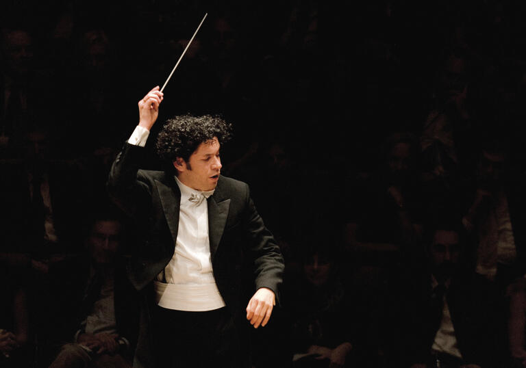 Gustavo Dudamel conducting the LA Phil