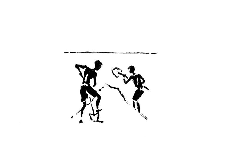 black and white pictogram