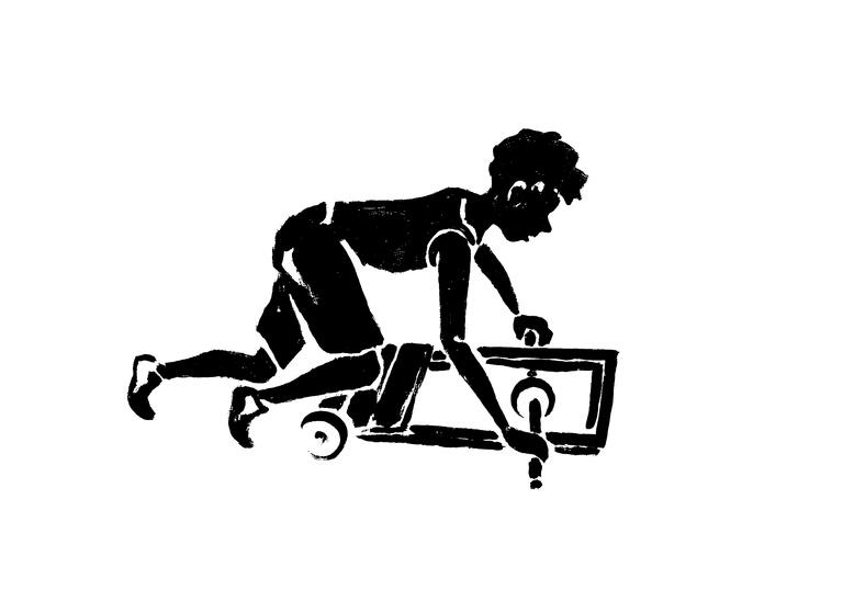 black and white pictogram
