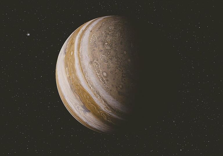 A planet in space