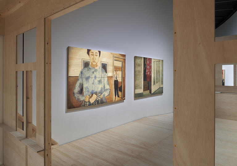 install photo from the Pamela Phatsimo Sunstrum exhibition