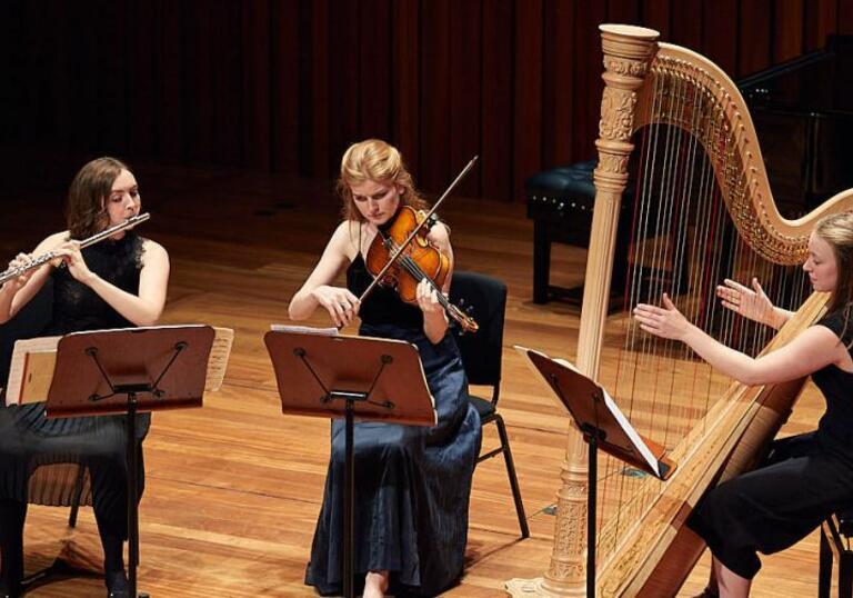 Guildhall School flute, viola and harp trio
