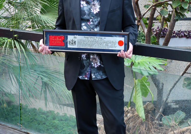 Simon Armitage, Barbican Conservatory