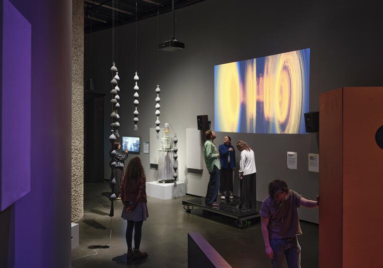 Installation view of Feel the Sound