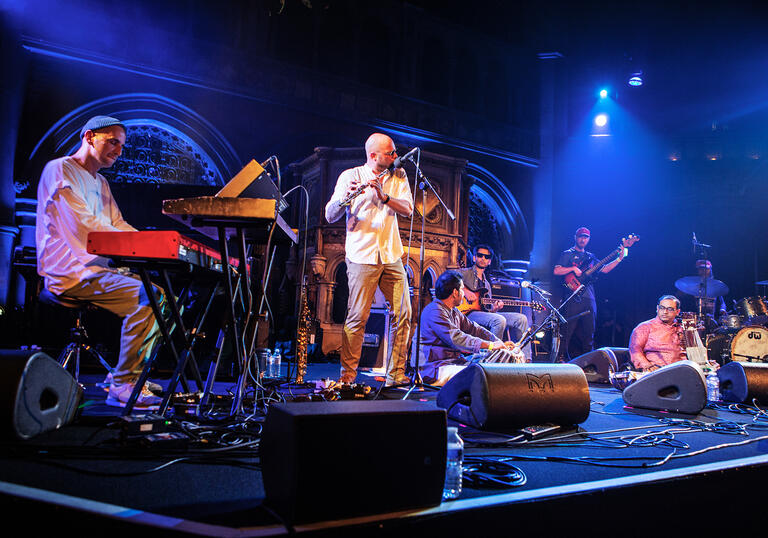 Image of Jaubi performing on stage