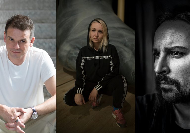 A composite image of Łukasz Twarkowski, Anka Herbut and Fabien Lede 