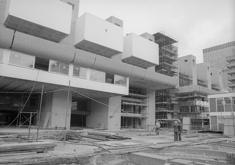 Photo of Barbican Lakeside during construction