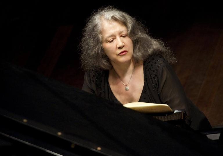 Martha Argerich playing the piano