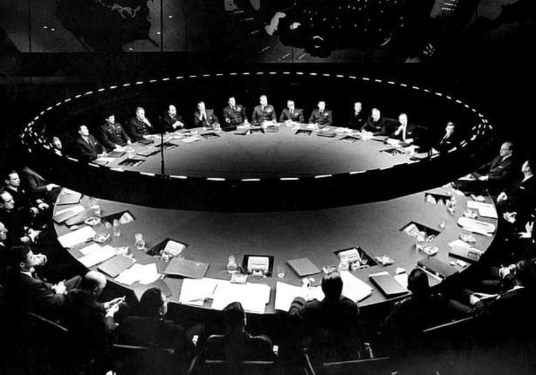 A still from Stanley Kubrick's Dr Strangelove 