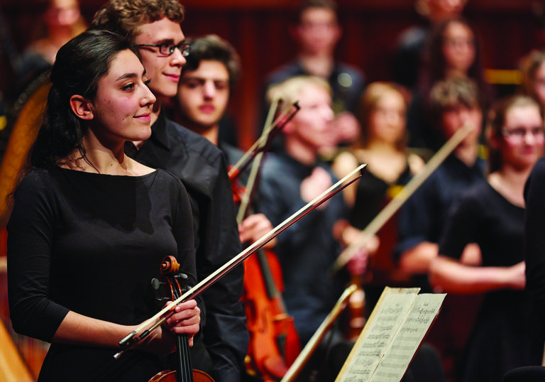 Junior Guildhall's Symphony Orchestra and String Ensembles perform