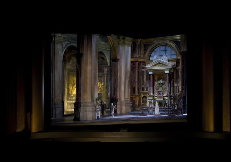 An image from Tosca from the MET Opera
