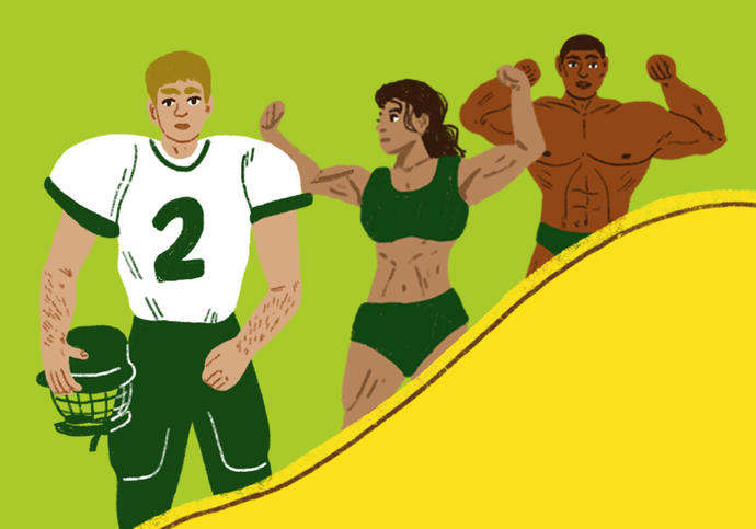 illustration of athlete
