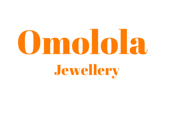 Omolola Jewellery logo font is an orange colour